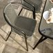 Комплект садовой мебели 4Points Siena-4 с прямоугольным столом 120x70x70 см, Серый 40103 фото 3