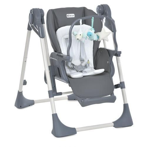 Стільчик-гойдалка ME 1087-G SWAN Dark Gray ME 1087-G Dark Gray фото