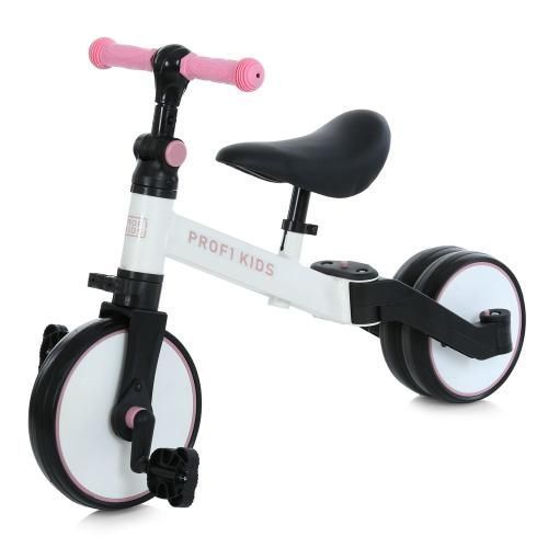 Велосипед-біговел дитячий PROFI KIDS 10/8д. MBB 1008 white pink MBB 1008 white pink фото