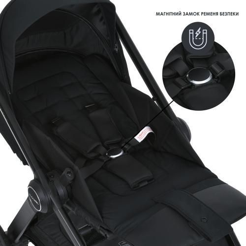 Коляска дитяча 2в1 ME 1126 GENESIS Jet Black ME 1126 Jet Black фото