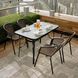 Комплект садових меблів 4Points Ravello-4 з прямокутним столом 140x80x70 см, Коричневий 40797 фото 2