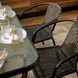 Комплект садових меблів 4Points Ravello-6 з прямокутним столом 140x80x70 см, Чорний 40795 фото 3