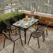 Комплект садовой мебели 4Points Ravello-6 с прямоугольным столом 140x80x70 см, Коричневый 40798 фото 2