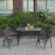 Комплект садовой мебели 4Points Siena-6 с прямоугольным столом 120x70x70 см, Коричневый 40102 фото 4