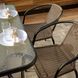 Комплект садовой мебели 4Points Siena-6 с прямоугольным столом 120x70x70 см, Коричневый 40102 фото 3