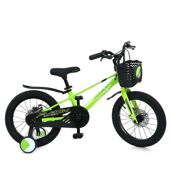 Велосипед дитячий 16д. PROF1 MB 1683 NEON GREEN MB 1683 NEON GREEN фото